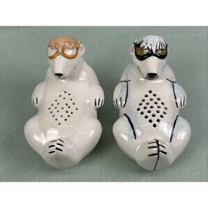Vintage Polar Bear Baking Soda Holder Refrigerator Fridge Saver Lot Ceramic